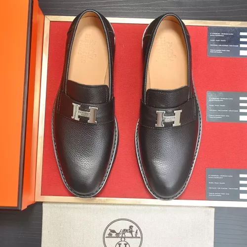 Replica Hermes Leather Shoes For Men #1339664 $102.00 USD for Wholesale