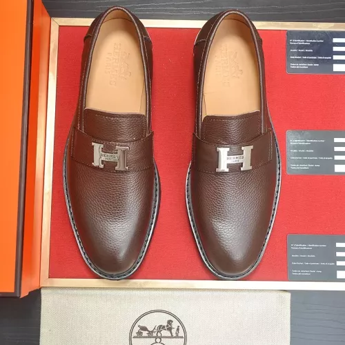 Replica Hermes Leather Shoes For Men #1339665 $102.00 USD for Wholesale