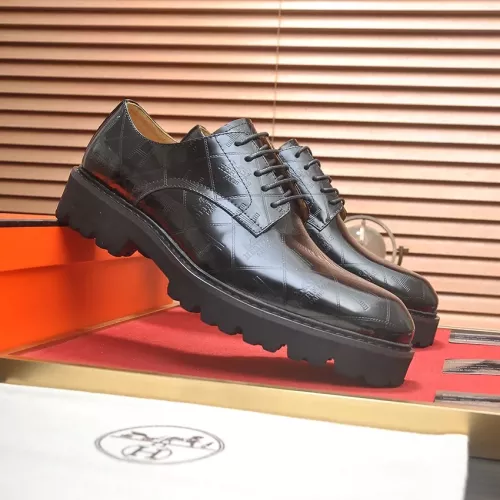 Replica Hermes Leather Shoes For Men #1339666 $102.00 USD for Wholesale
