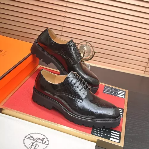Replica Hermes Leather Shoes For Men #1339666 $102.00 USD for Wholesale