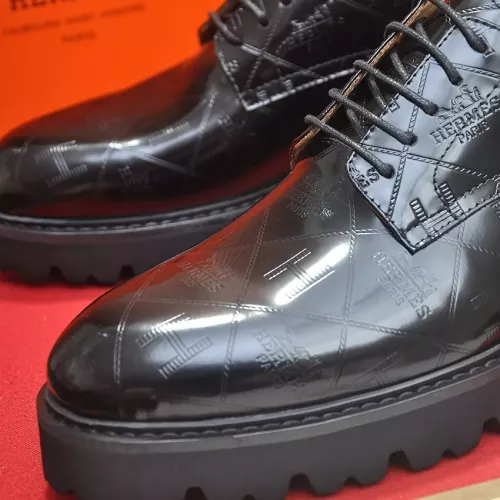Replica Hermes Leather Shoes For Men #1339666 $102.00 USD for Wholesale