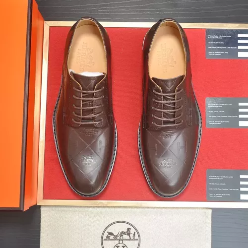 Replica Hermes Leather Shoes For Men #1339667 $102.00 USD for Wholesale