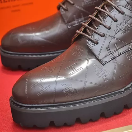 Replica Hermes Leather Shoes For Men #1339667 $102.00 USD for Wholesale