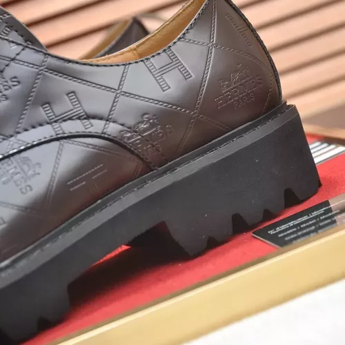Replica Hermes Leather Shoes For Men #1339667 $102.00 USD for Wholesale