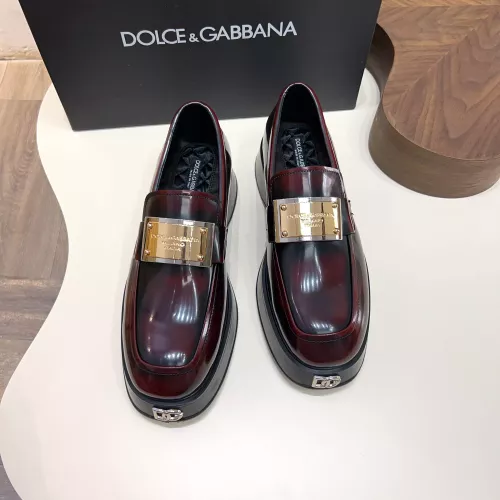 Replica Dolce & Gabbana D&G Leather Shoes For Men #1339710 $132.00 USD for Wholesale