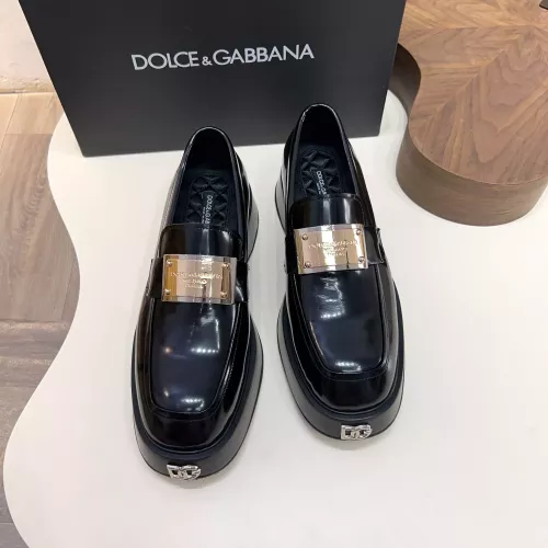 Replica Dolce & Gabbana D&G Leather Shoes For Men #1339711 $132.00 USD for Wholesale