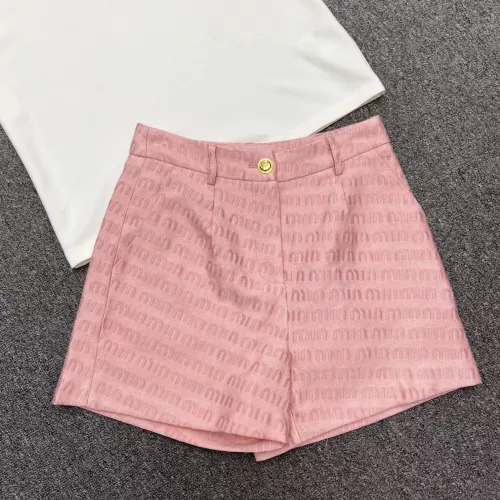 Replica MIU MIU Tracksuits Short Sleeved For Women #1339748 $115.00 USD for Wholesale