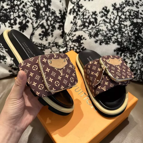 Louis Vuitton Slippers For Women #1339818 $76.00 USD, Wholesale Replica Louis Vuitton Slippers