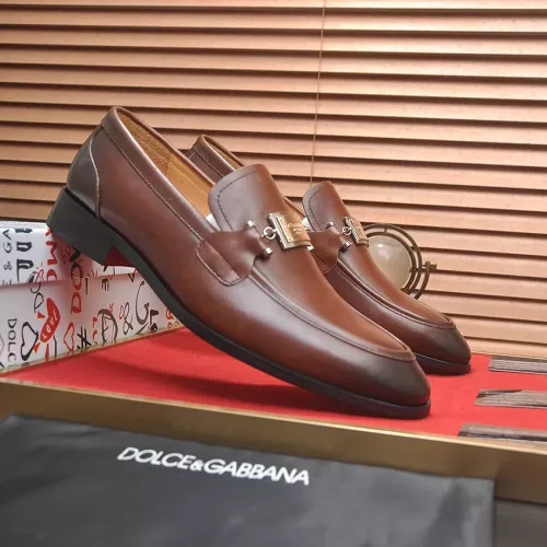 Replica Dolce & Gabbana D&G Leather Shoes For Men #1339970 $96.00 USD for Wholesale