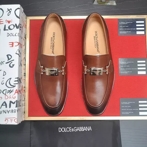 Replica Dolce & Gabbana D&G Leather Shoes For Men #1339970 $96.00 USD for Wholesale