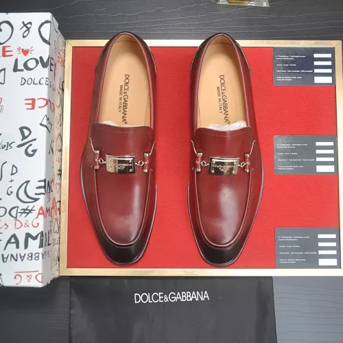 Replica Dolce & Gabbana D&G Leather Shoes For Men #1339971 $96.00 USD for Wholesale