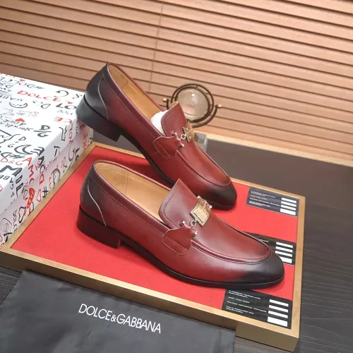 Replica Dolce & Gabbana D&G Leather Shoes For Men #1339971 $96.00 USD for Wholesale