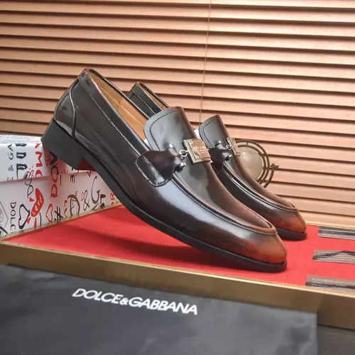 Replica Dolce & Gabbana D&G Leather Shoes For Men #1339974 $96.00 USD for Wholesale