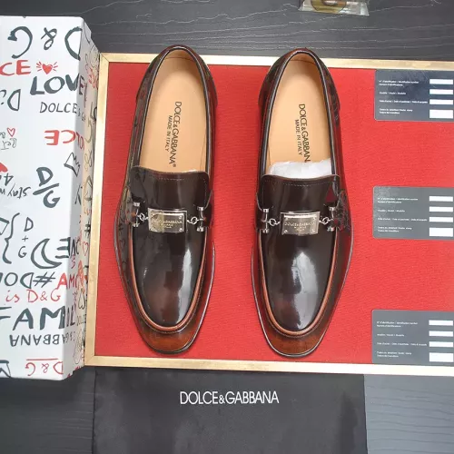 Replica Dolce & Gabbana D&G Leather Shoes For Men #1339974 $96.00 USD for Wholesale