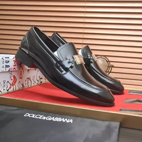 Replica Dolce & Gabbana D&G Leather Shoes For Men #1339980 $96.00 USD for Wholesale