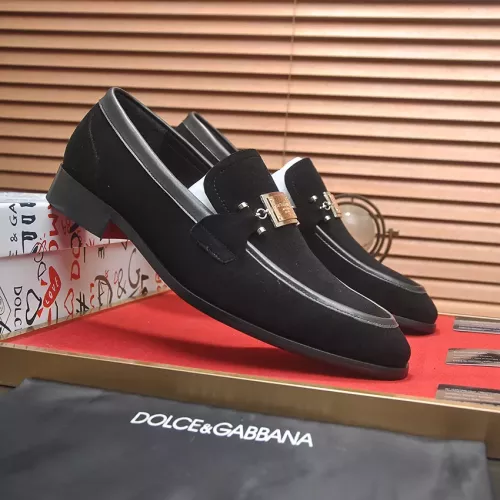 Replica Dolce & Gabbana D&G Leather Shoes For Men #1339981 $96.00 USD for Wholesale