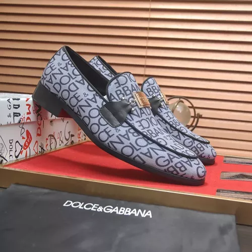 Replica Dolce & Gabbana D&G Leather Shoes For Men #1339982 $96.00 USD for Wholesale