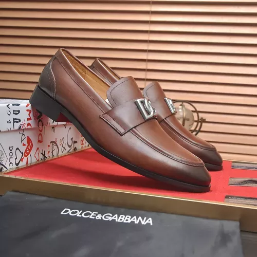 Replica Dolce & Gabbana D&G Leather Shoes For Men #1339983 $96.00 USD for Wholesale