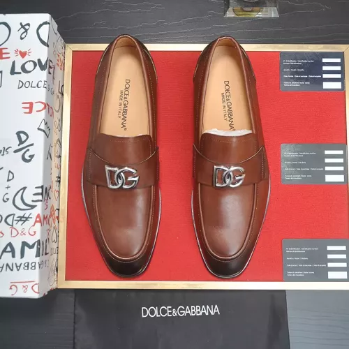 Replica Dolce & Gabbana D&G Leather Shoes For Men #1339983 $96.00 USD for Wholesale
