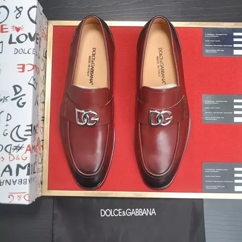 Replica Dolce & Gabbana D&G Leather Shoes For Men #1339984 $96.00 USD for Wholesale