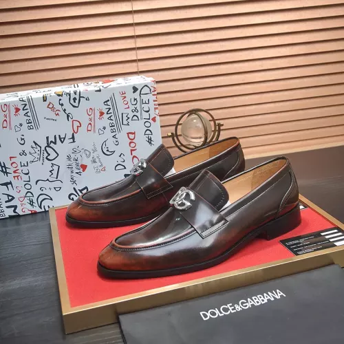 Dolce &amp; Gabbana D&amp;G Leather Shoes For Men #1339985 $96.00 USD, Wholesale Replica Dolce &amp; Gabbana D&amp;G Leather Shoes