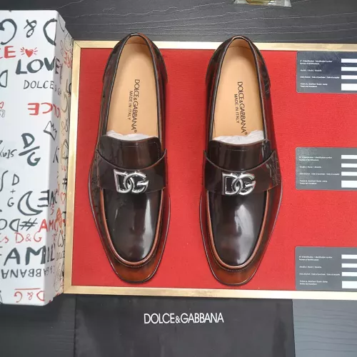 Replica Dolce & Gabbana D&G Leather Shoes For Men #1339985 $96.00 USD for Wholesale