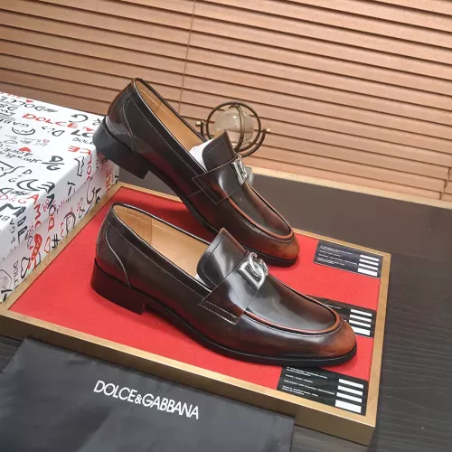 Replica Dolce & Gabbana D&G Leather Shoes For Men #1339985 $96.00 USD for Wholesale