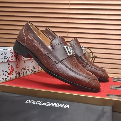 Replica Dolce & Gabbana D&G Leather Shoes For Men #1339988 $96.00 USD for Wholesale