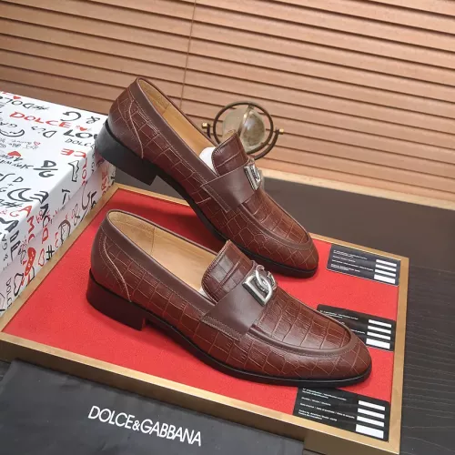 Replica Dolce & Gabbana D&G Leather Shoes For Men #1339988 $96.00 USD for Wholesale