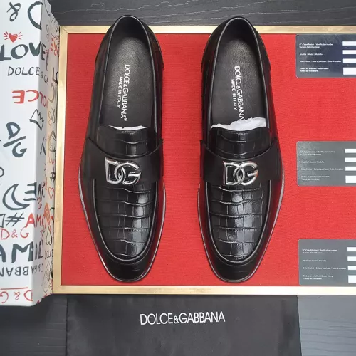 Replica Dolce & Gabbana D&G Leather Shoes For Men #1339989 $96.00 USD for Wholesale