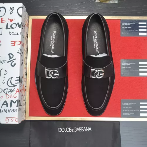 Replica Dolce & Gabbana D&G Leather Shoes For Men #1339990 $96.00 USD for Wholesale