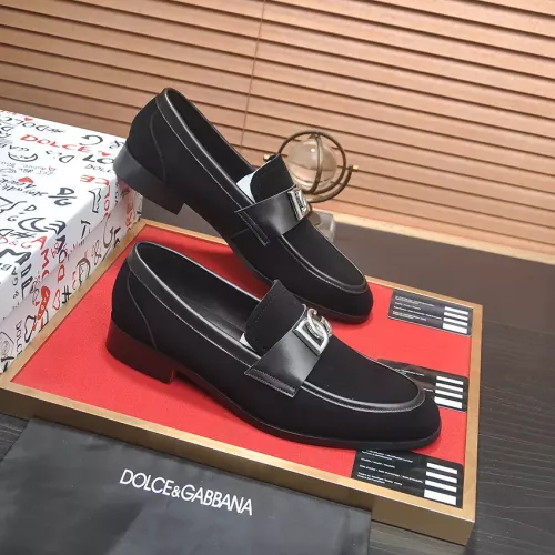 Replica Dolce & Gabbana D&G Leather Shoes For Men #1339990 $96.00 USD for Wholesale