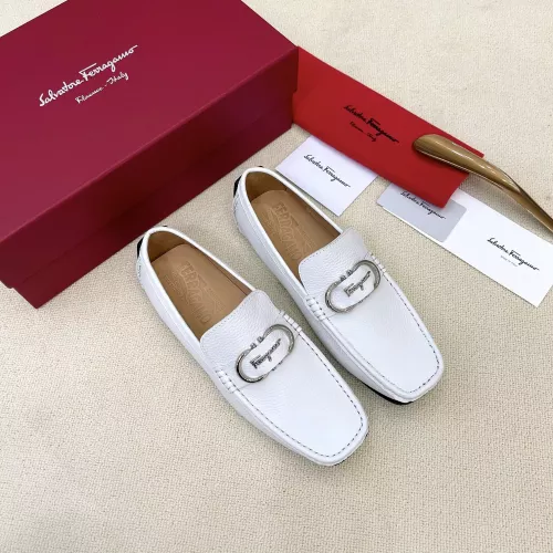 Replica Salvatore Ferragamo Leather Shoes For Men #1339991 $125.00 USD for Wholesale
