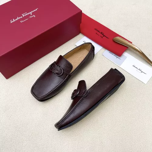 Salvatore Ferragamo Leather Shoes For Men #1339993 $125.00 USD, Wholesale Replica Salvatore Ferragamo Leather Shoes
