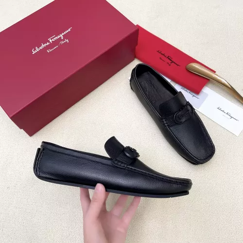 Replica Salvatore Ferragamo Leather Shoes For Men #1339994 $125.00 USD for Wholesale