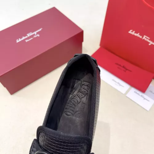 Replica Salvatore Ferragamo Leather Shoes For Men #1340000 $125.00 USD for Wholesale