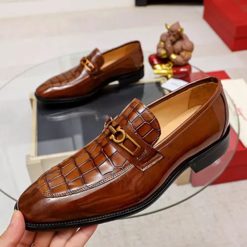 Salvatore Ferragamo Leather Shoes For Men #1340007 $88.00 USD, Wholesale Replica Salvatore Ferragamo Leather Shoes