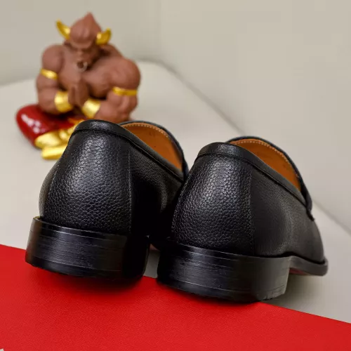Replica Salvatore Ferragamo Leather Shoes For Men #1340010 $88.00 USD for Wholesale