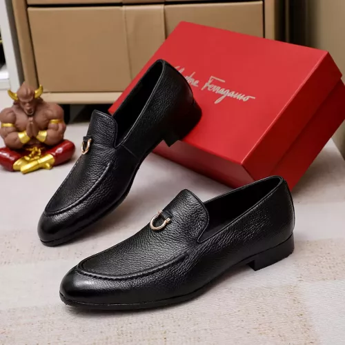 Salvatore Ferragamo Leather Shoes For Men #1340039 $85.00 USD, Wholesale Replica Salvatore Ferragamo Leather Shoes