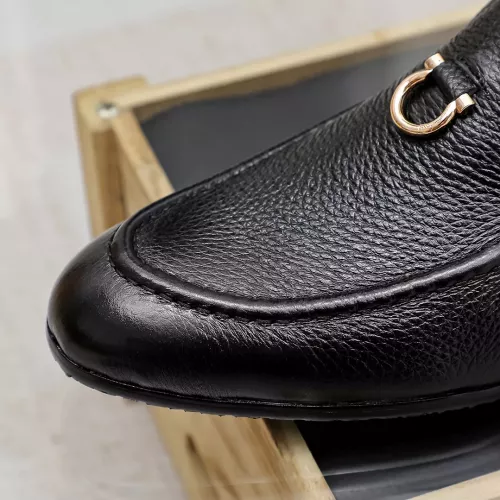 Replica Salvatore Ferragamo Leather Shoes For Men #1340039 $85.00 USD for Wholesale