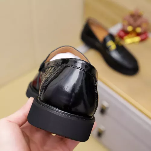 Replica Salvatore Ferragamo Leather Shoes For Men #1340046 $88.00 USD for Wholesale
