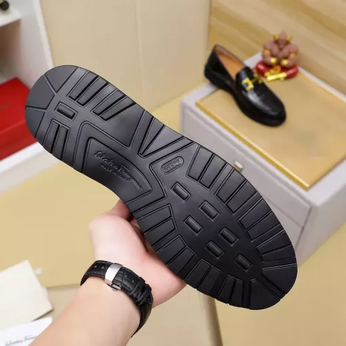 Replica Salvatore Ferragamo Leather Shoes For Men #1340046 $88.00 USD for Wholesale