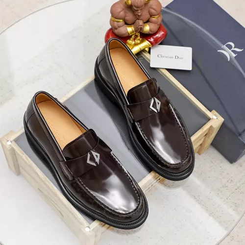 Replica Christian Dior Leather Shoes For Men #1340106 $96.00 USD for Wholesale