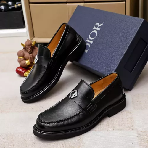 Replica Christian Dior Leather Shoes For Men #1340108 $96.00 USD for Wholesale