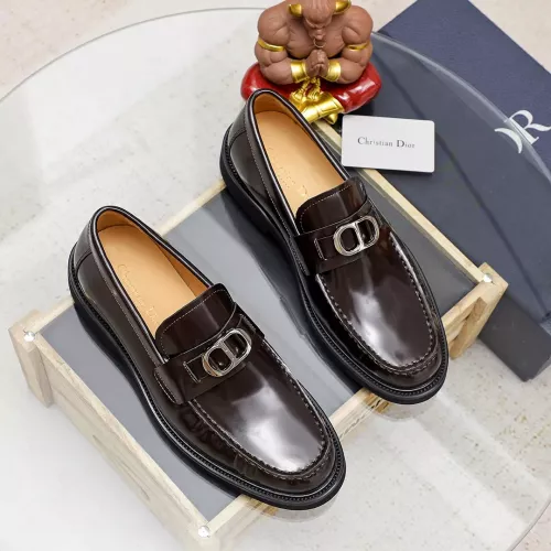 Replica Christian Dior Leather Shoes For Men #1340110 $96.00 USD for Wholesale