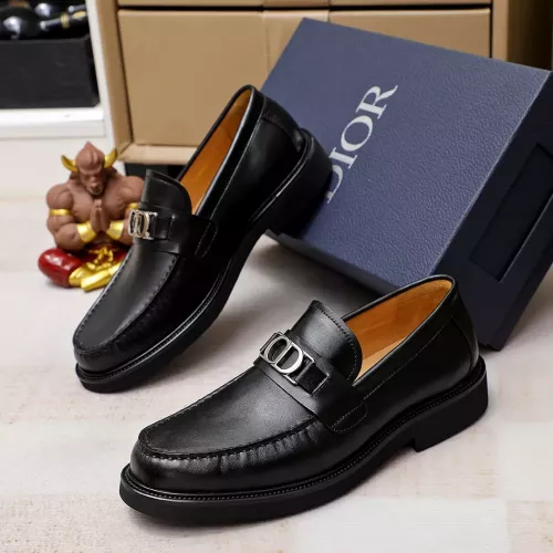 Replica Christian Dior Leather Shoes For Men #1340112 $96.00 USD for Wholesale