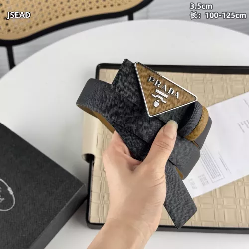 Replica Prada AAA Quality Belts In Silver For Men #1340118 $56.00 USD for Wholesale