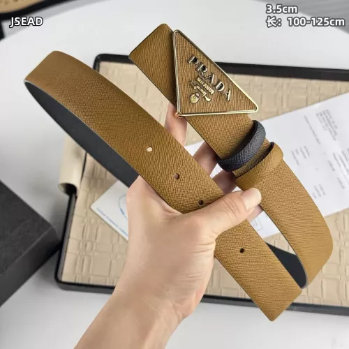 Prada AAA Quality Belts In Gold For Men #1340119 $56.00 USD, Wholesale Replica Prada AAA Quality Belts