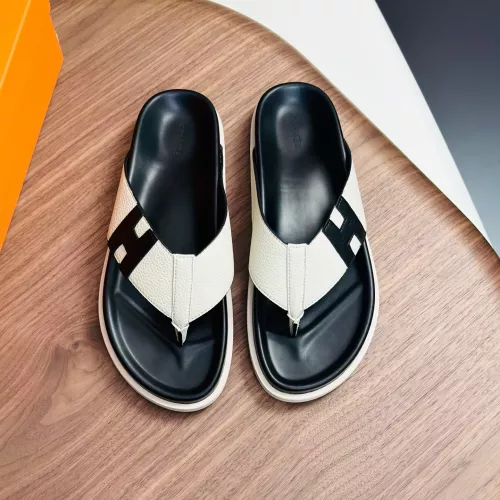 Replica Hermes Slippers For Men #1340195 $82.00 USD for Wholesale