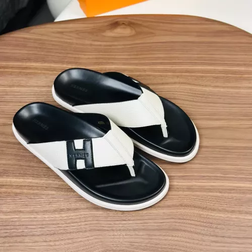 Replica Hermes Slippers For Men #1340195 $82.00 USD for Wholesale